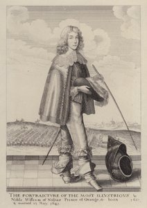 Willem II van Oranje-Nassau, Prins van Oranje (ets) door English School