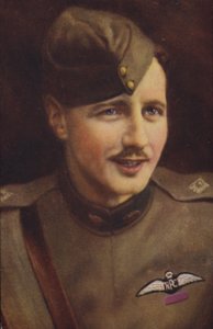 William Leefe Robinson VC (kleurenlitho) door English School