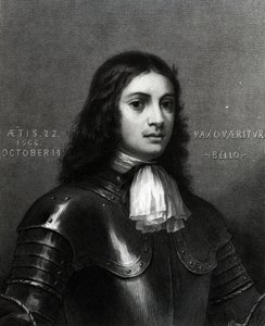 William Penn op tweeëntwintigjarige leeftijd, prent gemaakt door S. A. Schoff, 1862 door English School