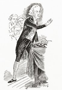 William Pitt de Jongere spreekt het Lagerhuis toe