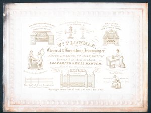 William Plowman, algemene en meubelijzerhandelaar door English School