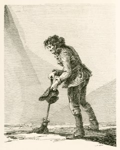 William Tomlins, een straatveger door English School
