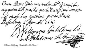 William Wolfgang (graaf Palts van de Rijn) door English School