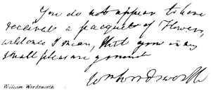 William Wordsworth door English School