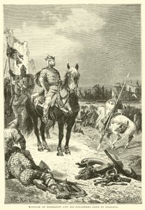 Willem van Normandië en zijn volgelingen landen in Engeland door English School