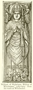 William van Wykeham, Bisschop van Winchester, 1367-1404 door English School