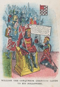 Willem de Veroveraar schenkt land aan zijn volgelingen door English School