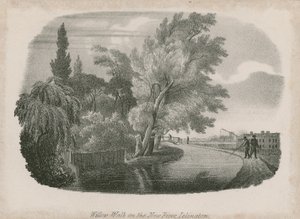 Willow Walk aan de New River, Islington, Londen door English School