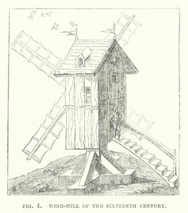 Windmolen uit de zestiende eeuw door English School
