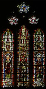 Raam S3 met St. Brice, St. Ambrosius en St. Wulstan(?)