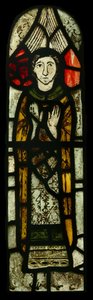 Raam met afbeelding van Sint Michael