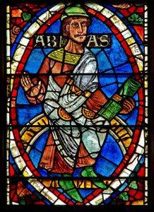 Raam met een genealogische figuur: Abia