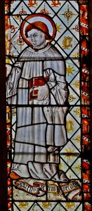 Raam n2 met St. Petrus de Exorcist door English School