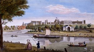 Windsor Castle vanaf de overkant van de Theems, ca. 1760s door English School