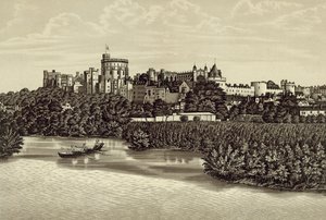 Windsor Castle vanaf de Rivier door English School