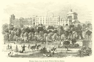 Kasteel Windsor, vanaf het Zuidwestelijke Treinstation door English School