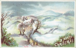 Wintertafereel, Kerstkaart
