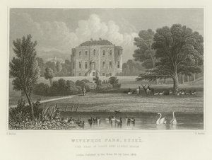 Wivenhoe Park, Essex, het landgoed van luitenant-generaal States Rebow door English School