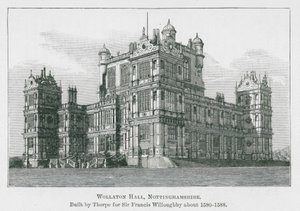 Wollaton Hall, Nottinghamshire (litho) door English School