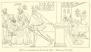 Wolsey geeft het Grote Zegel over door English School