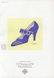 Dames schoen advertentie, 1930s