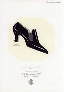Dames schoen advertentie, 1930s door English School