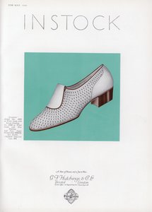 Advertentie voor damesschoenen, 1930s door English School
