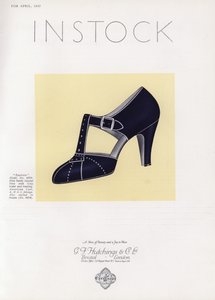 Advertentie voor damesschoenen, 1930s