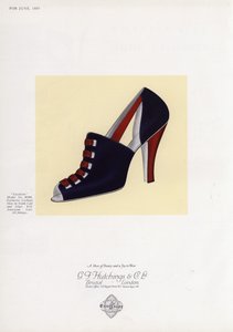 Advertentie voor damesschoenen, 1930s