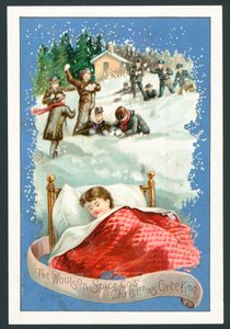 Woolson Spice Company kerstkaart