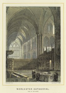 Worcester Kathedraal, zicht op het koor