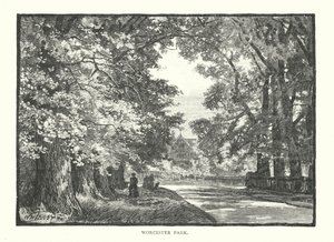 Worcester Park (gravure) door English School