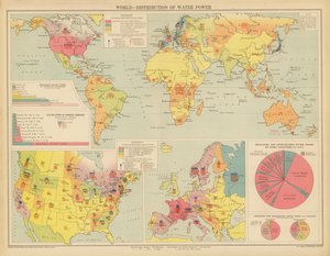 Wereld, verdeling van waterkracht