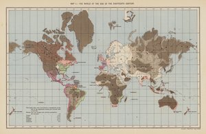 Wereld aan het einde van de achttiende eeuw door English School