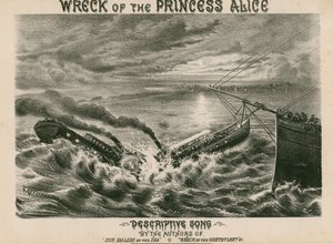 Wrak van de Princess Alice door English School