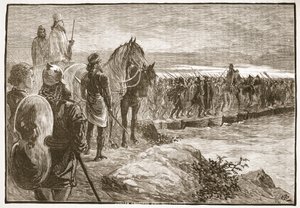 Xerxes steekt de Hellespont over door English School
