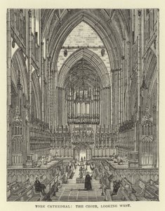 York Kathedraal, koor, kijkend naar het westen door English School