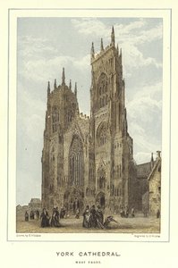 Kathedraal van York, westelijke voorzijde door English School