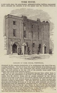 York House, Whitehall (gravure) door English School