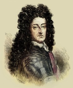 Portret van Koning Willem III (gravure) door English School