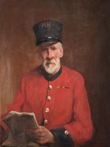 Portret van een inwonende gepensioneerde
