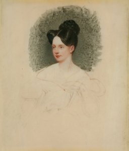 Onafgewerkt portret van Marianne Cregoe Colmare (later mevrouw Baurton Bennett) ca. 1833-34