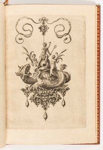 Prent, Plaat 4, uit Bullarum Inaurium etc. Archetypi Artificiosi Pars Altera (Hangers, Oorbellen, etc. Ontwerpen van de Meest Bekwame Aard, Deel Twee)