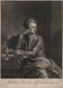 Attilus Ariosti Bononiensis, gegraveerd door John Simon, 1719