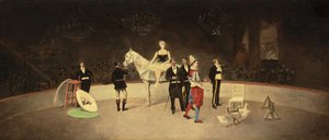 Circusscène, c.1890 door Enrique Atalaya González