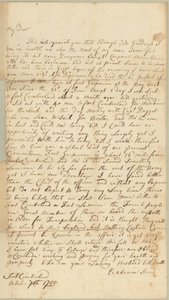 Brief aan Allice Jones, Concord, Massachusetts, 7 oktober 1755 door Ephraim Jones