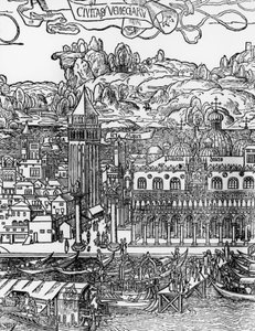 Venetië, houtsnede door Erhard Reuwich (1455-1490), Italië