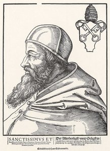 Portret van paus Paulus III Farnese door Erhard Schon