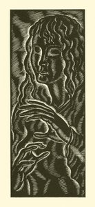 Blind meisje door Eric Gill