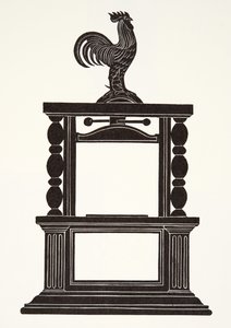 Haan en de Drukpers door Eric Gill